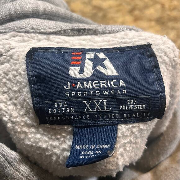 University Of Wisconsin OshKosh Men XXL Gray Long Sleeve Hoodie Collage - Picture 3 of 6